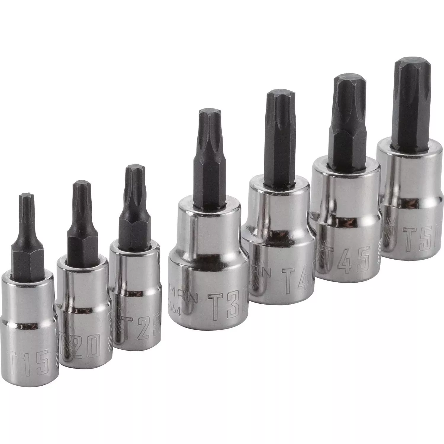 Craftsman 7-piece Torx Bit Socket Set 1/4 And 3/8 In. Drive