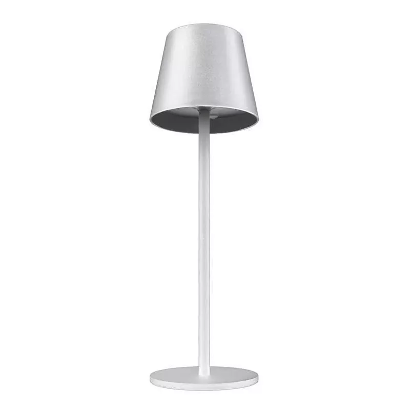 Denver 14‑inch Matte White Usb Table Lamp – Modern Led Desk Light