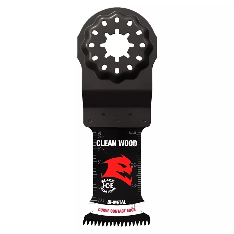 Diablo Starlock 1-1/4 In. W Bi-metal Curved Contact Edge Oscillating Blade Clean Wood 10 Pk