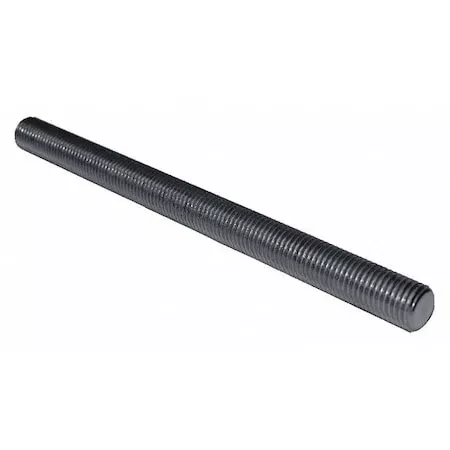 Fully Threaded Stud, 1/4"-20, 3 ft, Steel, Grade 8, Plain Finish