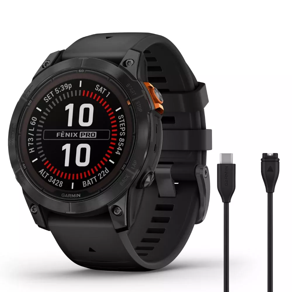 Garmin Fenix 7 Pro Solar - Solar Powered Smartwatch w/ ECG