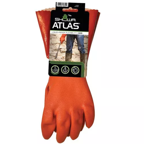 Gloves- Atlas 620- PVC Coated- Cotton Lined- Medium