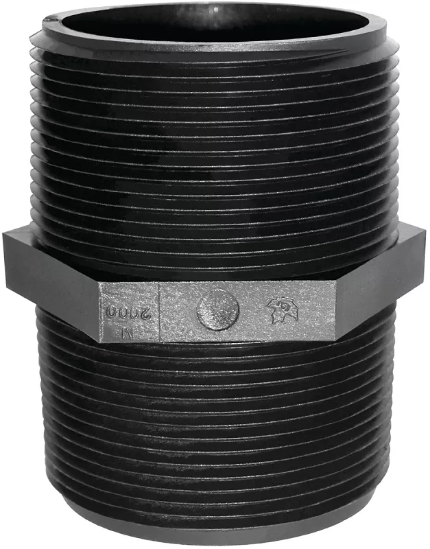 Green Leaf Schedule 80 1 In. Mpt X 1 In. D Mpt Polypropylene Nipple 1 Pk