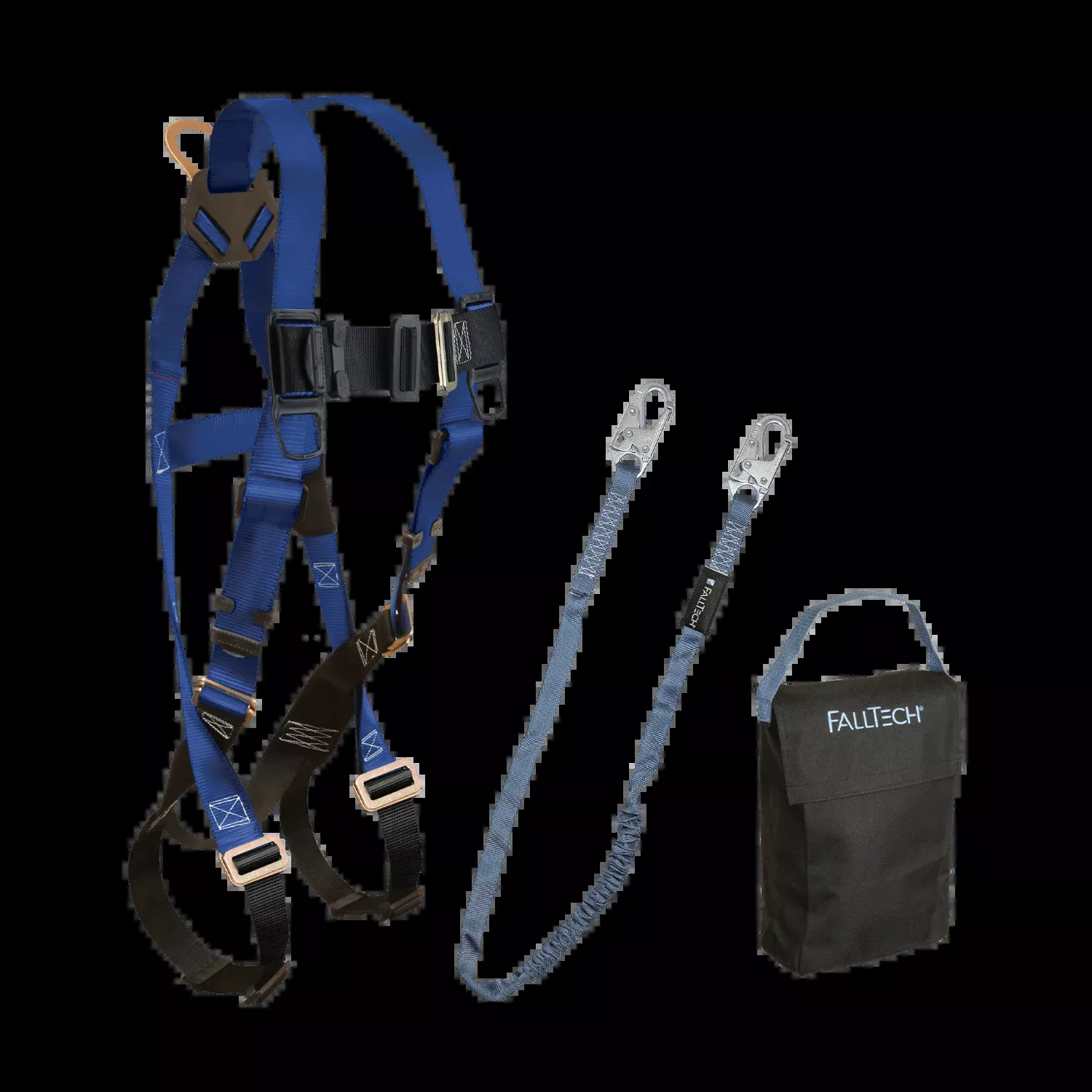 Harness and Lanyard 3-pc Kit with Small Storage Bag – KIT152595P – FallTech