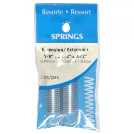 Hillman 2.5 In. L X 5/8 In. D Extension Spring 2 Pk