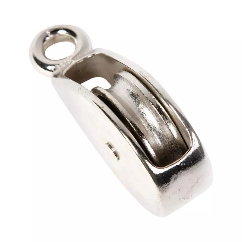 Hillman 2‑inch Rigid Single‑wheel Pulley – Zinc Plated