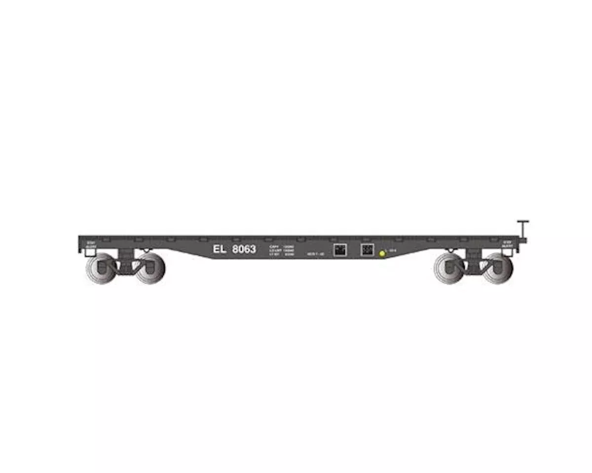 HO Erie Lackawanna #8063 52′ Flat Car (BAC17304)