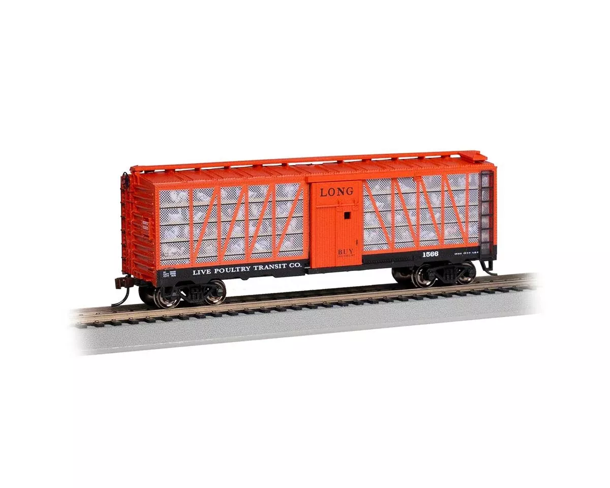 HO Live Poultry Transit Co. #1566 – Long with Turkeys (BAC15905)