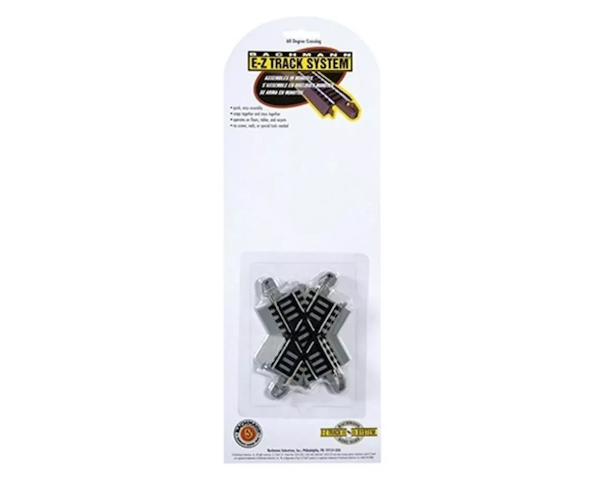 HO Nickel Silver E-Z Track System – 45-Degree Crossing (BAC44543)