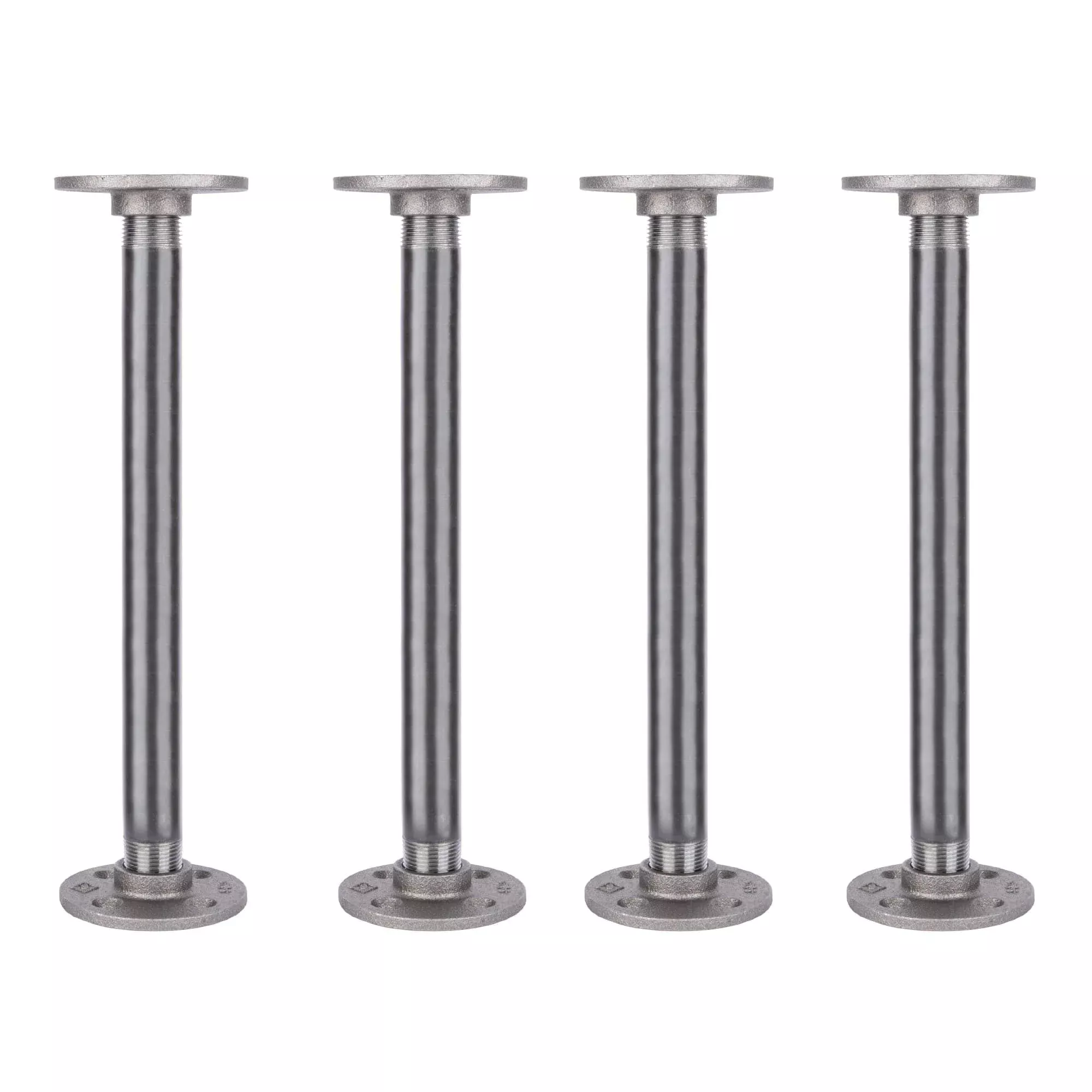 ¾ in. x 12 in. Round Flange Pipe Table Legs – 4 Pack