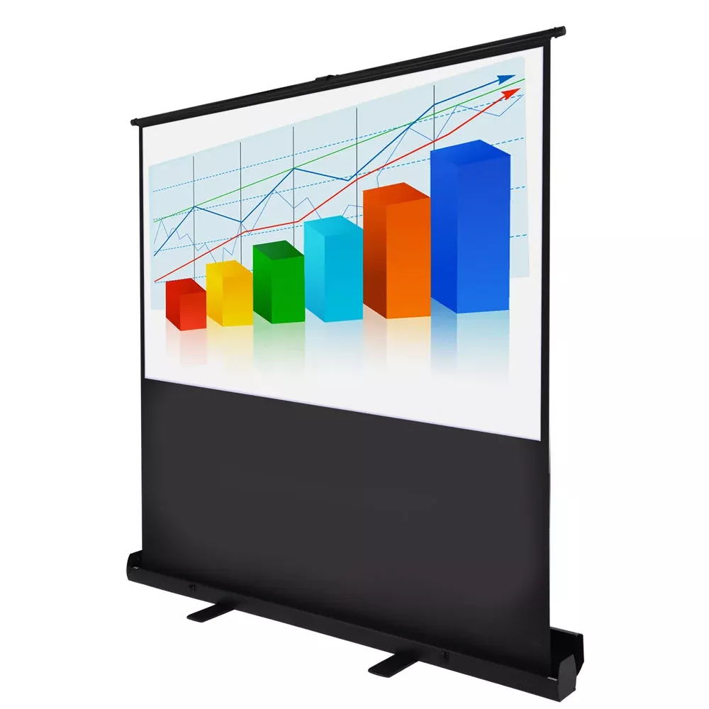 InstaHibit Floor-Standing Pop Up Projector Screen 60″ 4:3