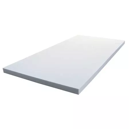 Insulation Sheet, Melamine Foam, 24 in x 48 in, 1/2 in Wall, Light gray