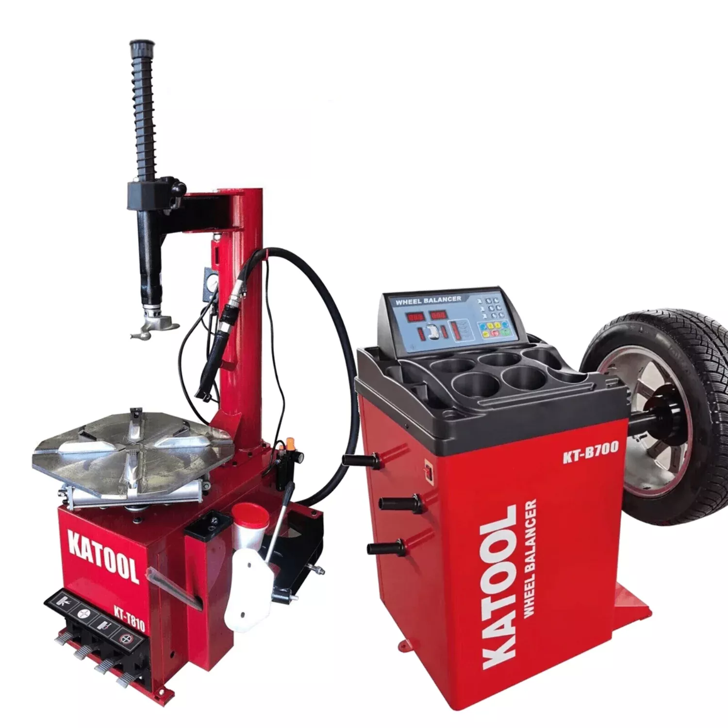 Katool KT-T810 Tire Changer & KT-B700 Wheel Balancer Combo