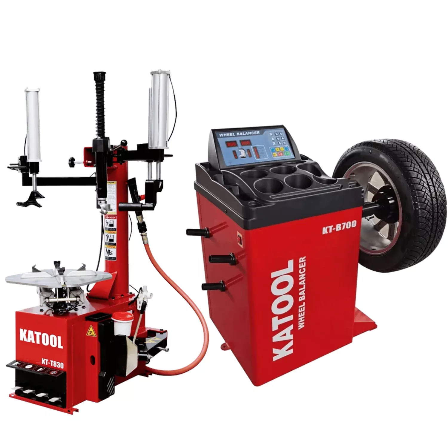 Katool KT-T830 Tire Changer & KT-B700 Wheel Balancer Combo