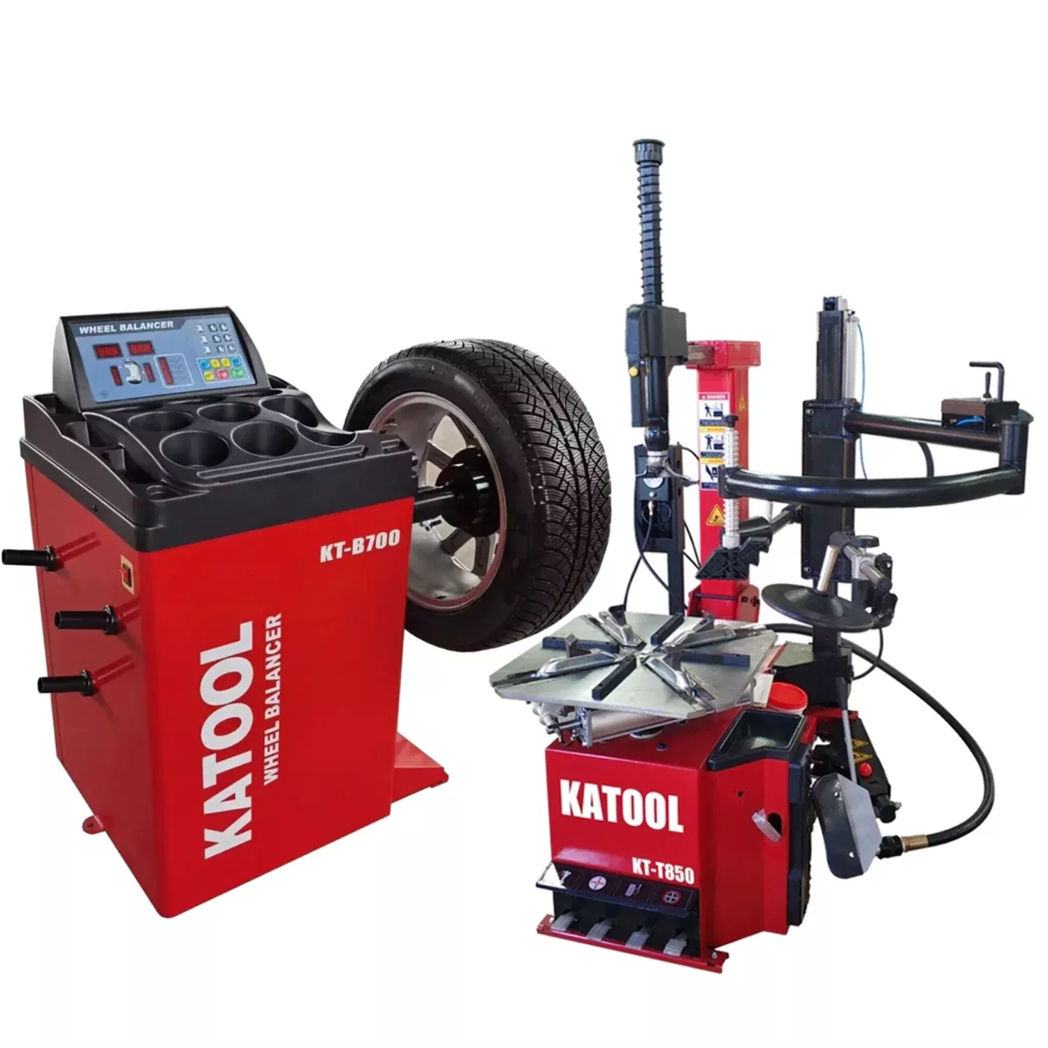 Katool KT-T850 Tire Changer & KT-B700 Wheel Balancer Combo