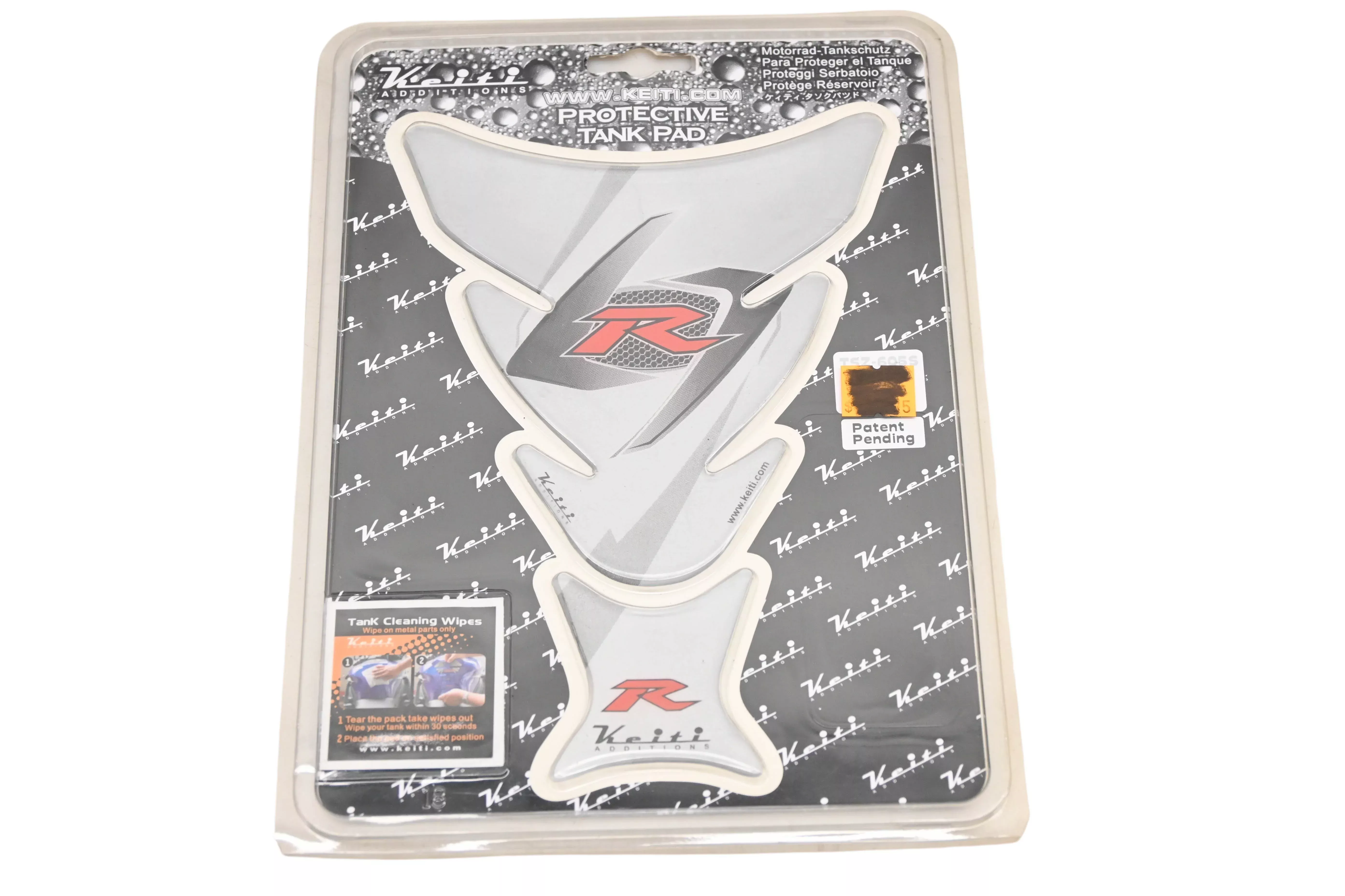 Keiti TSZ-605S, 623-0076 Silver Suzuki Tank Pad NOS