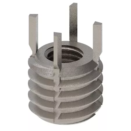 Key Locking Thread Insert, Heavy Wall, 4 Keys, 1/4"-28 Int Thrd Sz, 7/16"-14 Ext Thrd Sz, 10 PK