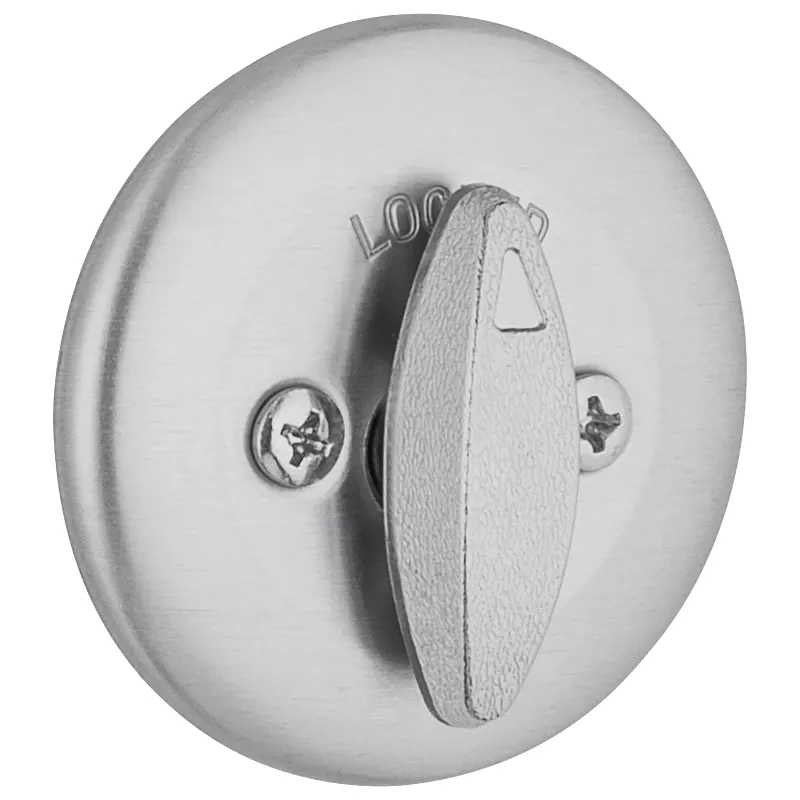 Kwikset Smartkey Security Satin Chrome Metal Single Cylinder Deadbolt