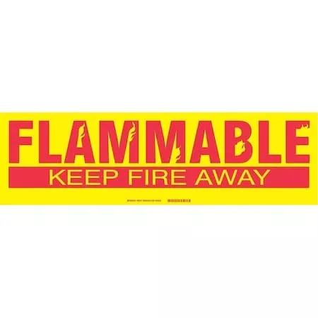 Label, 7 in H, 24 in W, Polyester, Vertical Rectangle, English, 60271