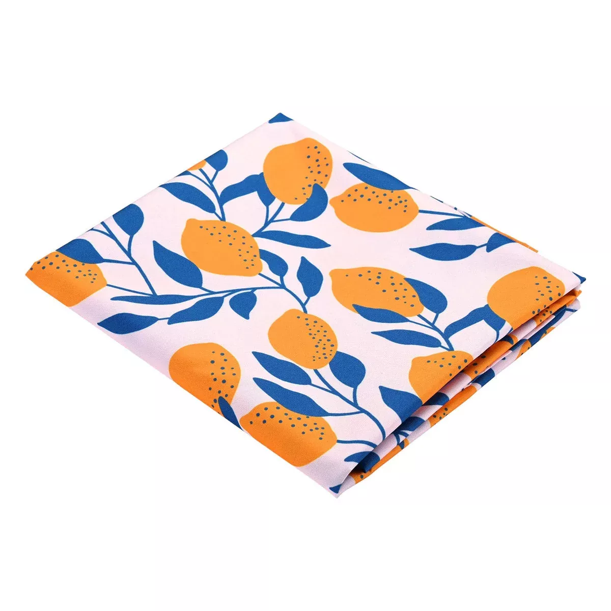 LAGarden Rectangle Tablecloth with Lemon Orange Seagull Print 43″x57″