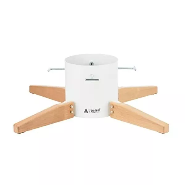 Large Timber Real Christmas Tree Stand – White, Model 219665