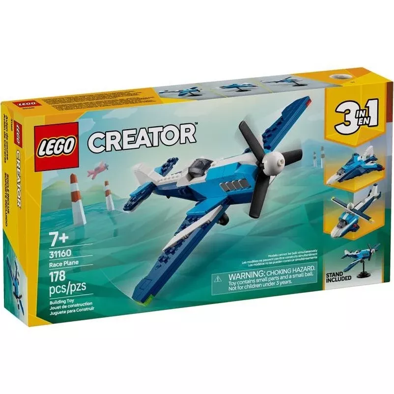 Lego Creator Aircraft Race Plane Building Set – Multi‑color Construction Toy