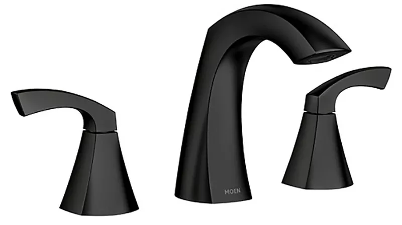 Lindor 2-handle, High-arc Bathroom Faucet, Matte Black