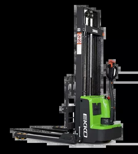 Lithium Straddle Stacker, 145″ Lift Height