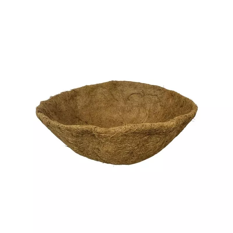 Living Accents 18 Inch Coco Fiber Basket Liner Brown Round Shape