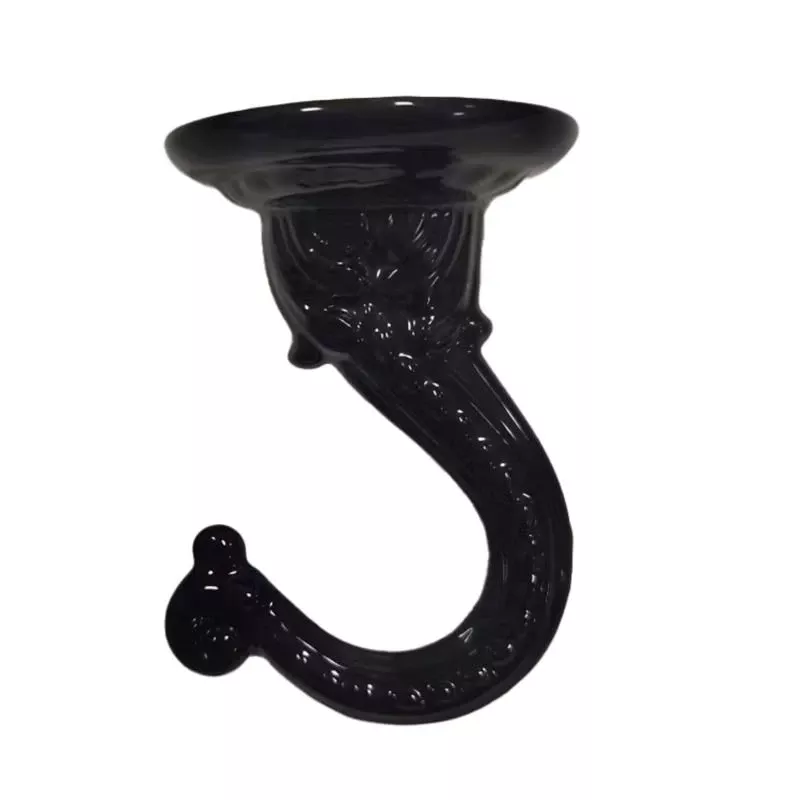 Living Accents Black Zinc 2 Inch Height Sturdy Swag Hook For Ceiling