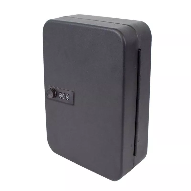 Lucky Line Black Steel Key Cabinet With Combination Lock, Model 62700