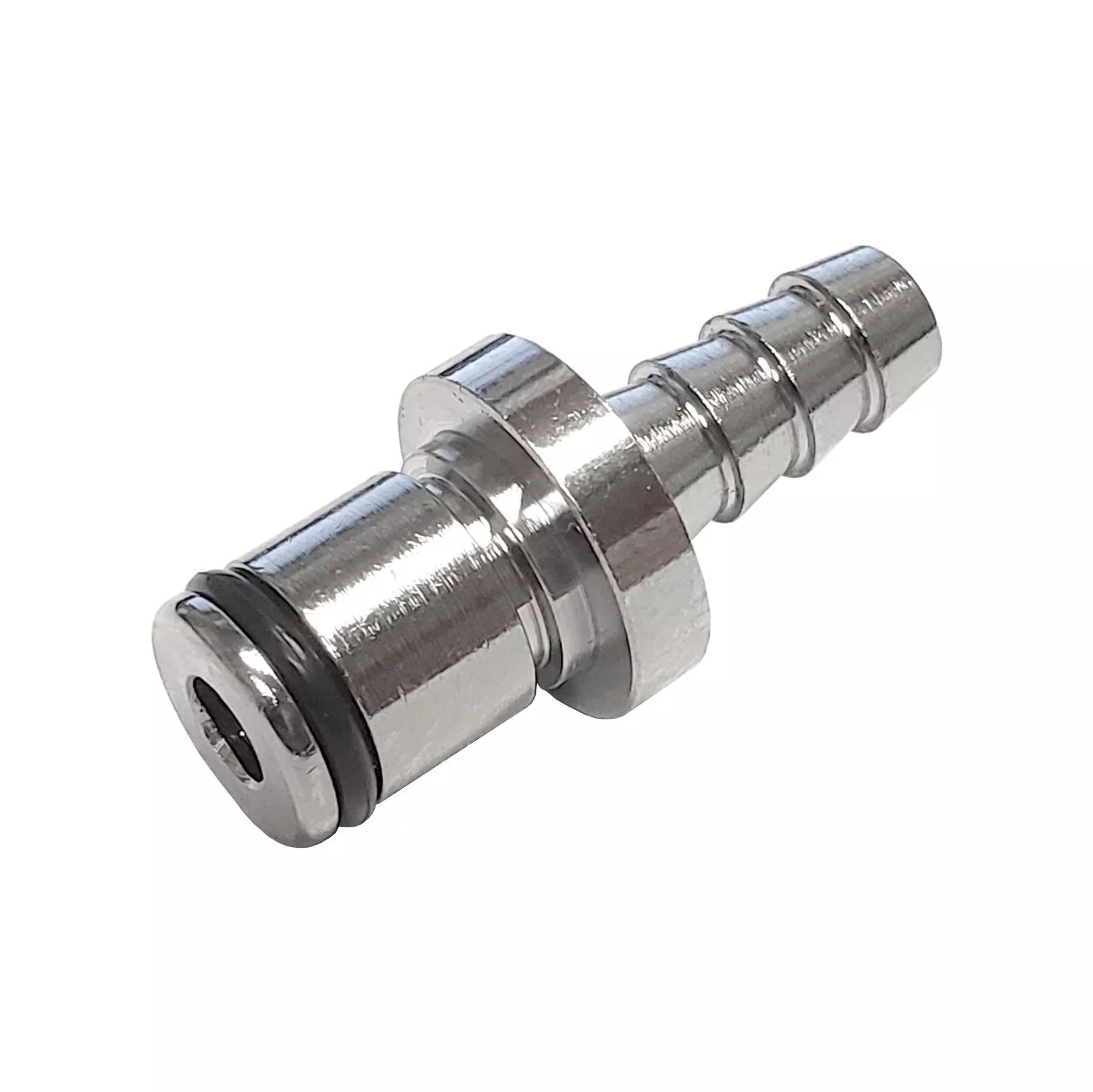 Male Quick Disc - Heavy-Duty Brass - 1/4" Hose Barb No-Shutoff