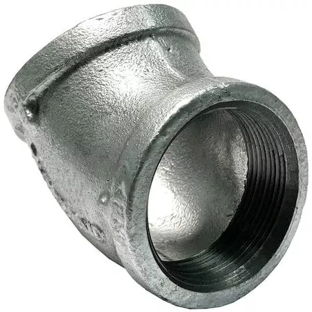 MalleableIron,45Elbow,21/2"NPTx21/2"NPT