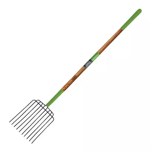 Manure/Bedding Fork 10 Tine- 61" Wood Handel