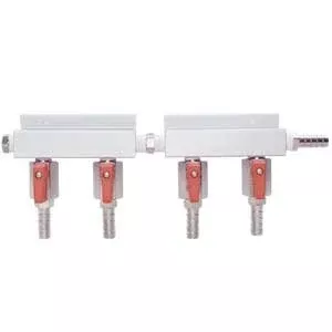 Micro Matic 751-019 4 Way Gas Manifold Beer, Aluminum
