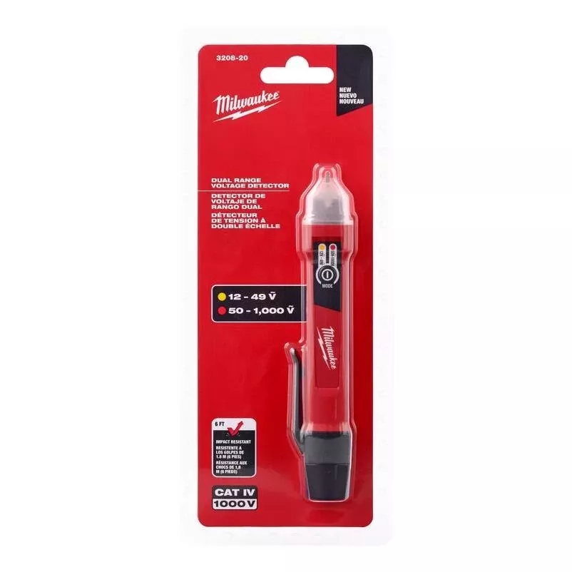 Milwaukee 12-1000 V Dual Range Voltage Detector 1 Pk