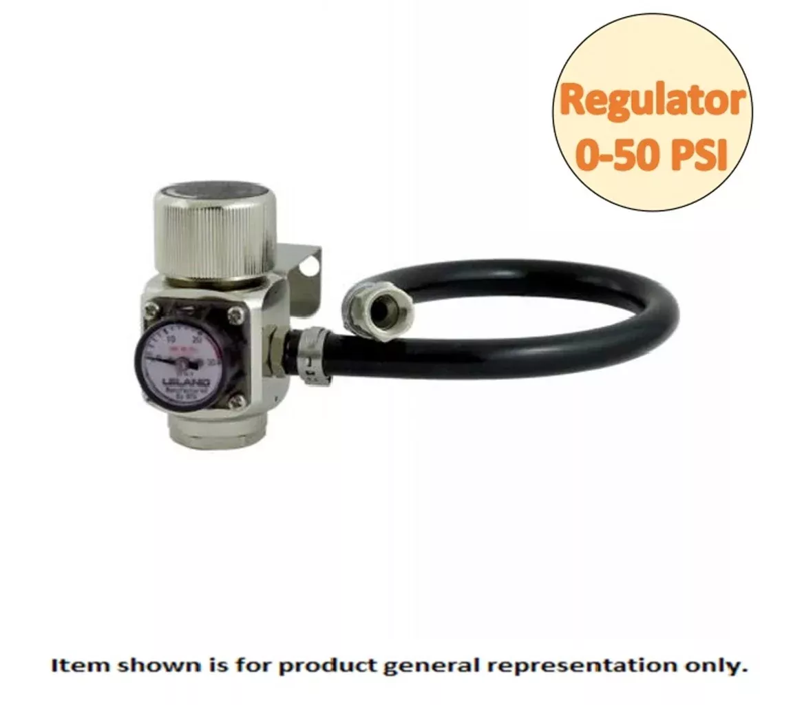 Mini Reg 0-50 Psi W/Bkt - W/Hose 1/4inFfl Leland