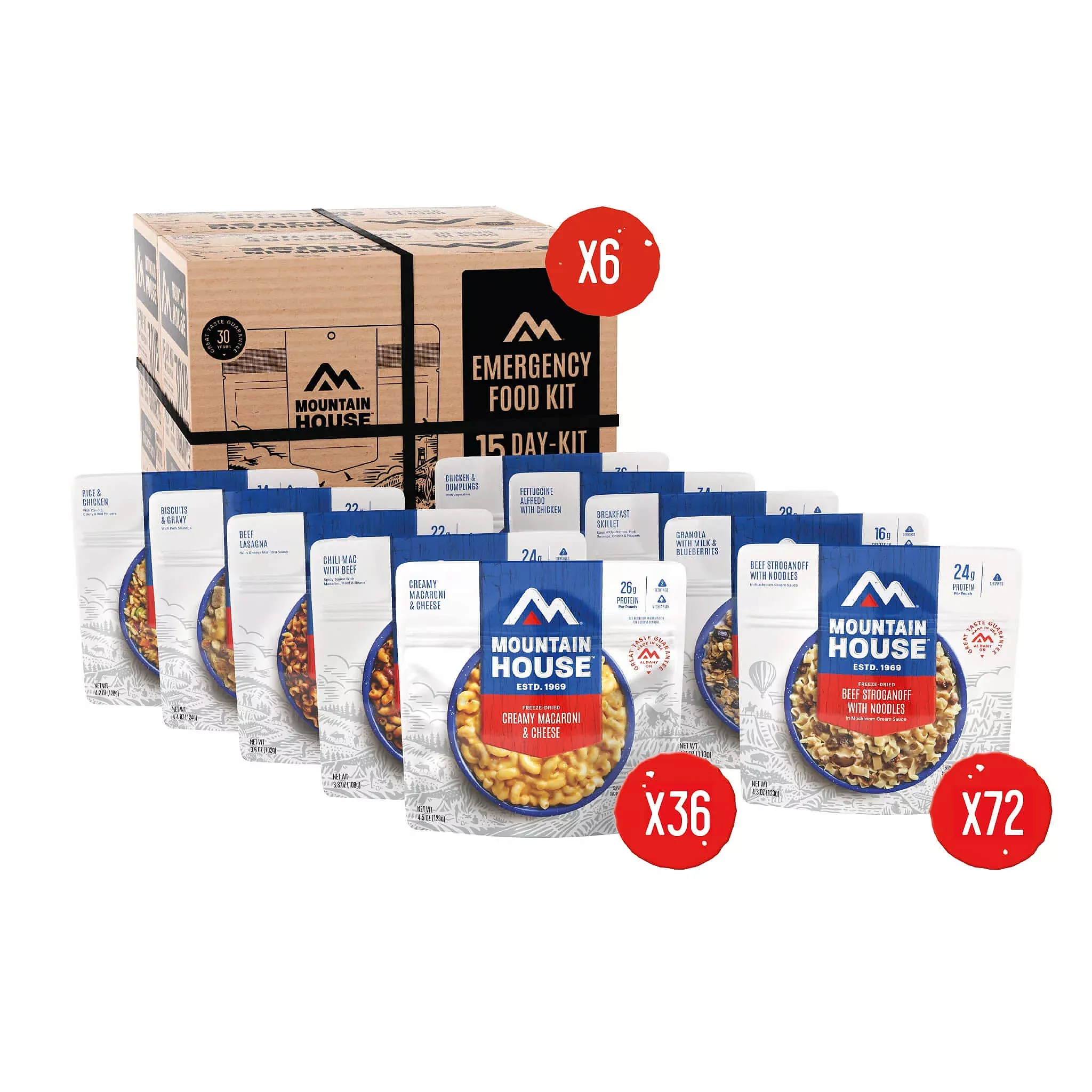 Mountain House 6-Month Emergency Food Supply