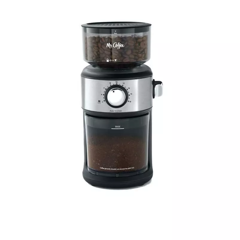Mr. Coffee Matte Black Plastic/steel 18 Cups Coffee Grinder