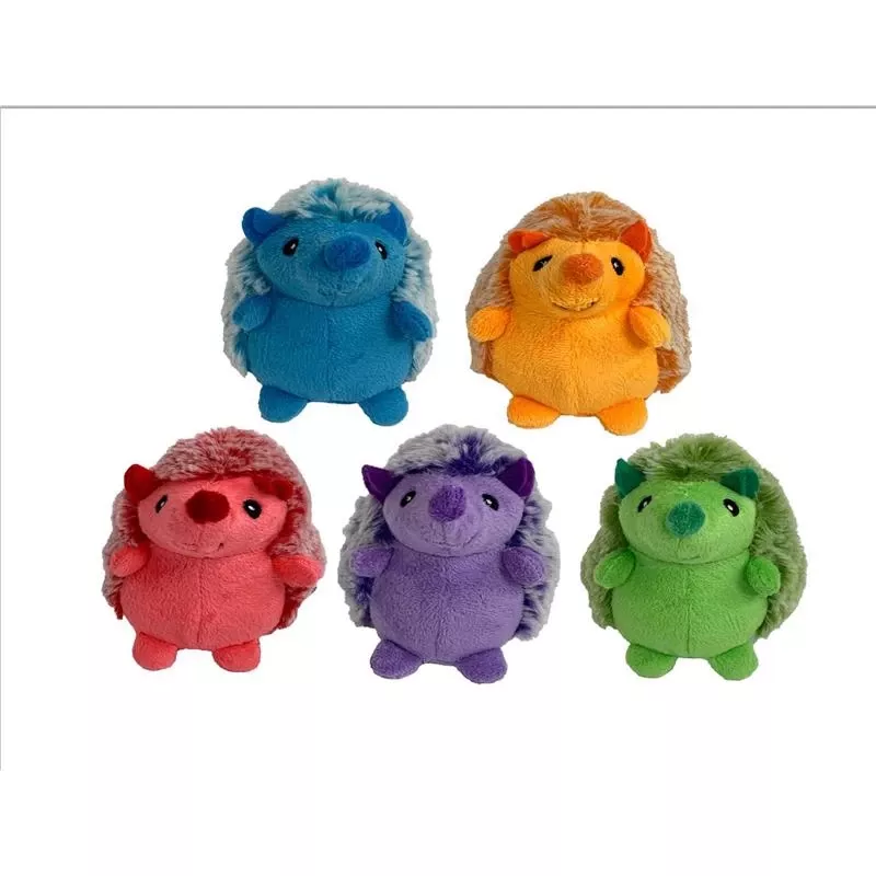 Multipet For Dog Assorted Plush Mini Hedgehogs Dog Toy 1 Pk