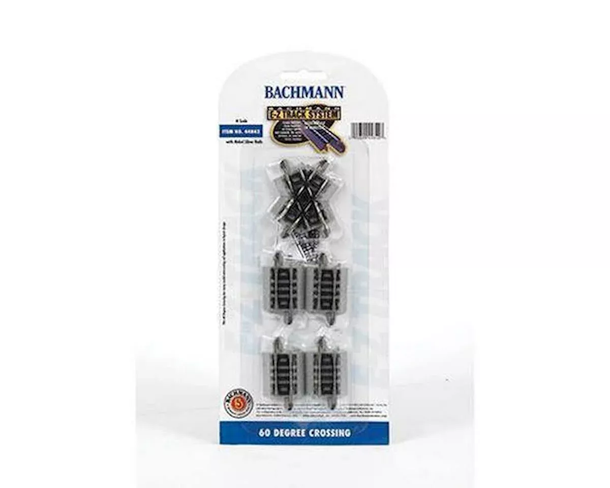 N Nickel Silver E-Z Track System – 90-Degree Crossing (BAC44841)