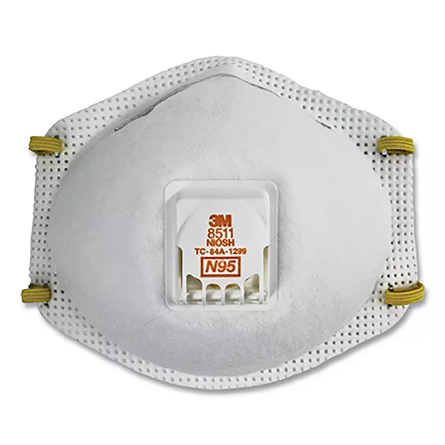 N95 Particulate Respirators with Cool Flow™ Valve 5-Case Bundle – 10/Box (50 Respirators Total) - 142-8511 - 3M