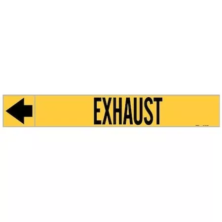 Pipe Marker,Exhaust,1 in H,8 in W