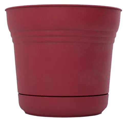Planter With Saucer- 6-1/2"- Union Red