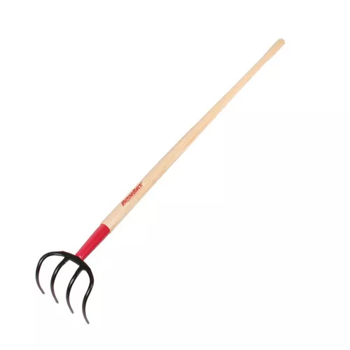 Potato Hook- 6-12"- 4 Tine- 50" Wood Handle