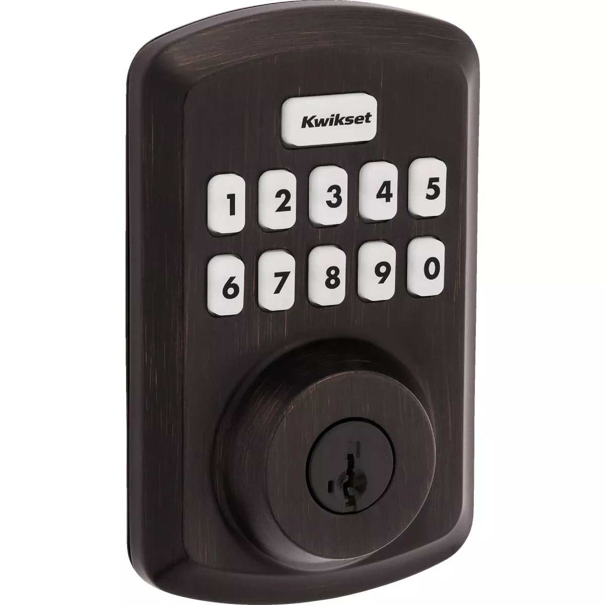 Power Keyless Entry Deadbolt, Bronze
