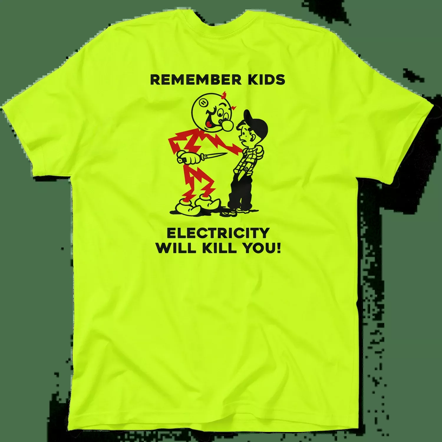 Remember Kids – Safety Yellow T-Shirt