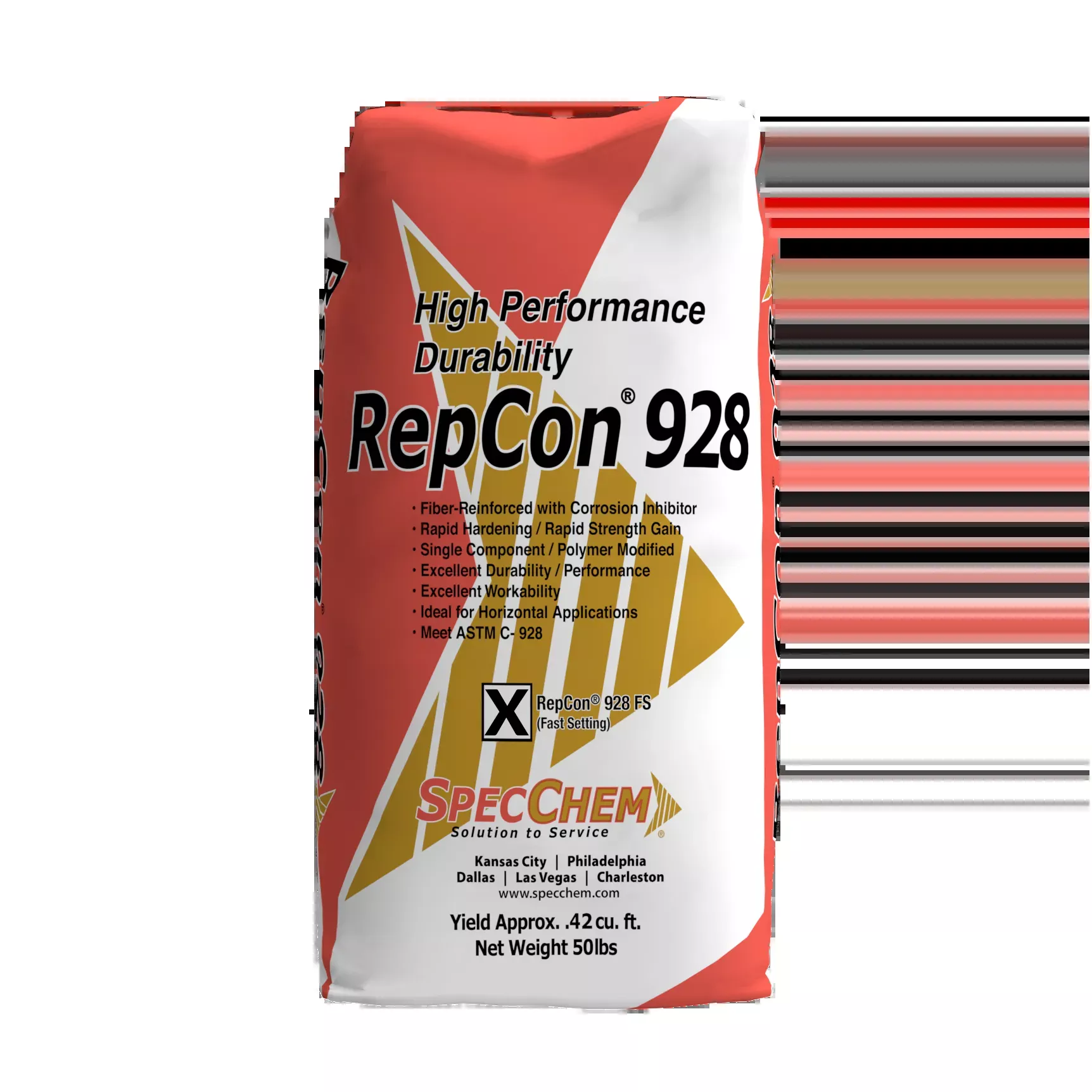 RepCon 928 FS Very Rapid-Setting Concrete Repair Mortar (Pack of 6)