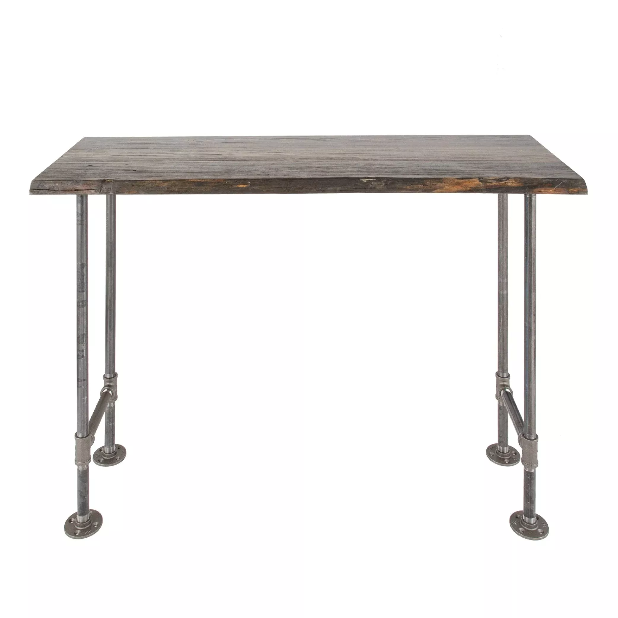 RESTORE Boulder Black Solid Live Edge Wood Console Table
