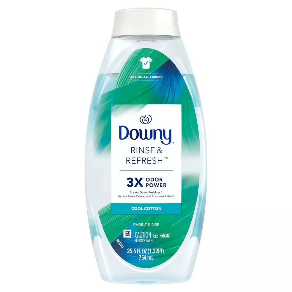 Rinse & Refresh Laundry Odor Remover & Fabric Softener, Cool Cotton, 25.5 Fl. Oz.
